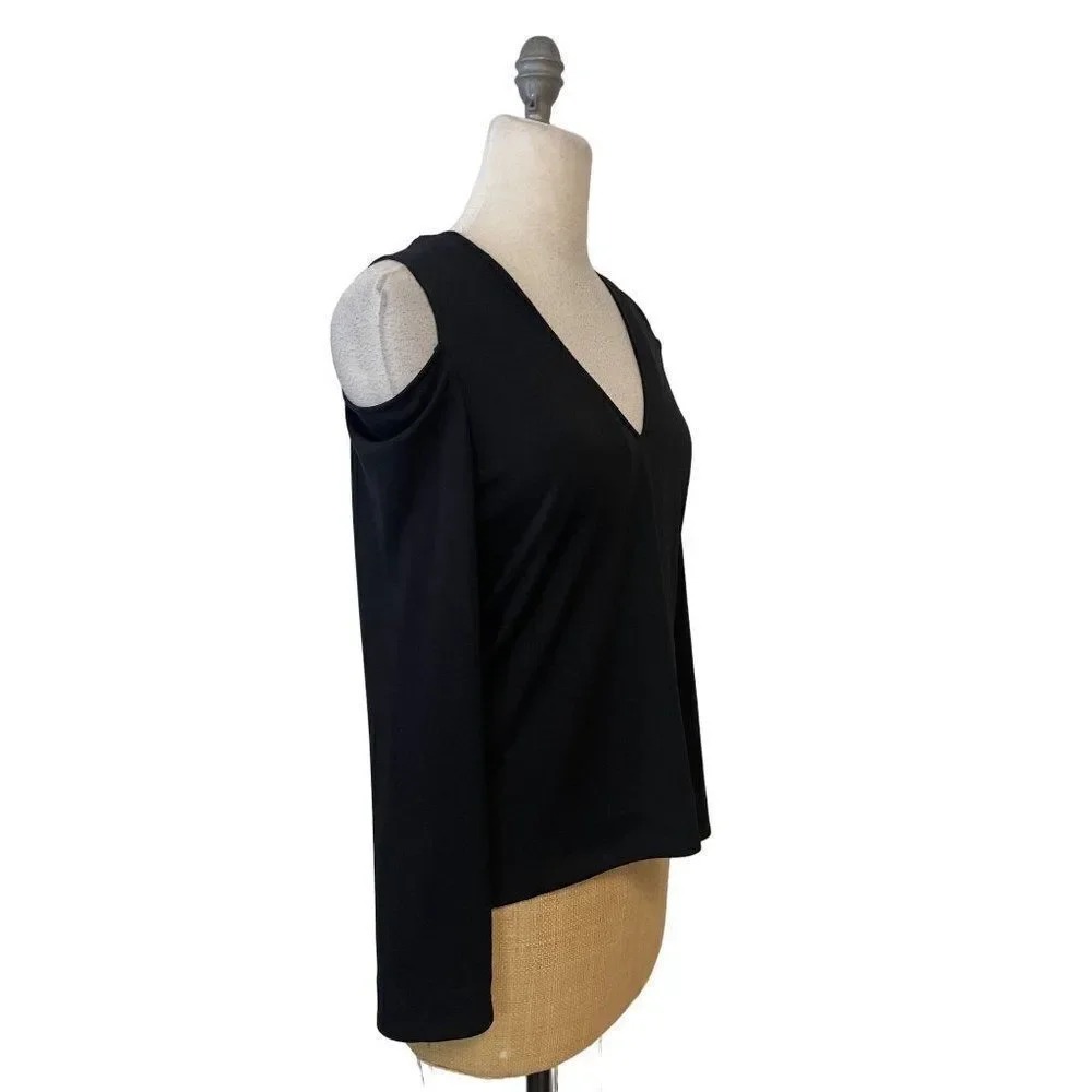 Feel the Piece Terre Jacobs Black Rue Cold Shoulder Top XS Small - Picture 3 of 5